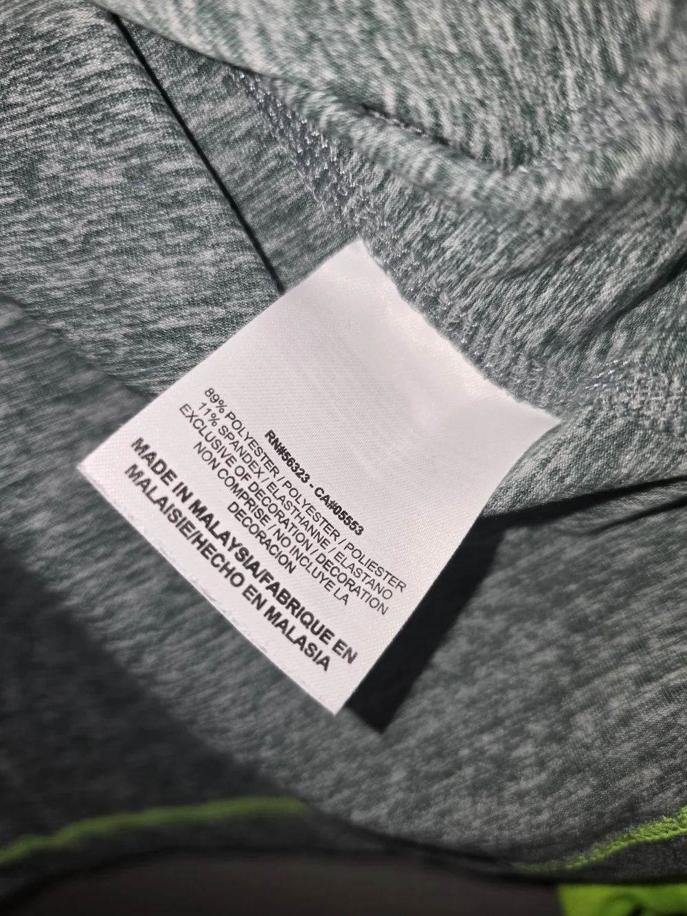 Nike Heather Green Half-Zip Top with Black Leggings Set